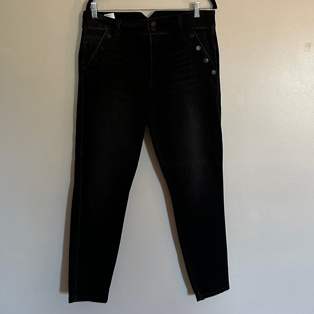 Women's Joe's Jeans Skinny Jeans - Dark Wash/Black Denim - Size US 33
